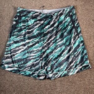 AND1 Athletic Shorts Basketball Striped Drawstring‎ Pockets 2XL